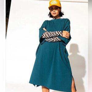 Dressed in LALA Teal Dress